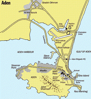 Map of Aden